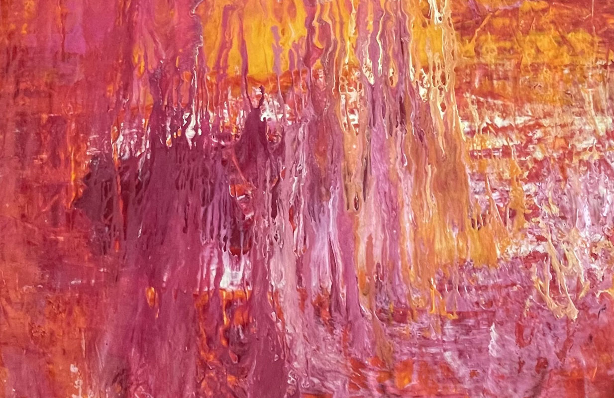 On Fire - Simone von Anhalt - artpainter abstrato - pintura abstrata - Acrylmalerei - Kunstmalerin München