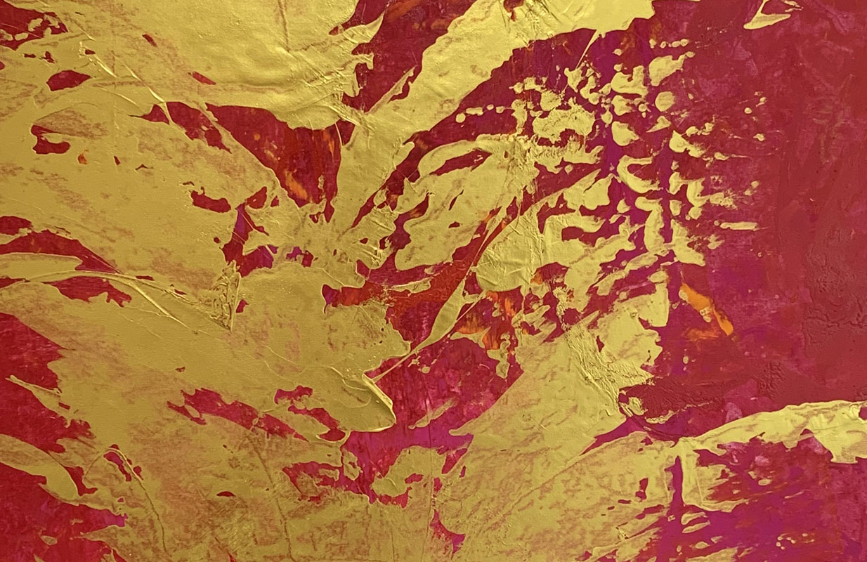 Golden Dragon - Simone von Anhalt - abstract Artpainter - abstrakte Malerei - Acrylmalerei - Kunstmalerin München